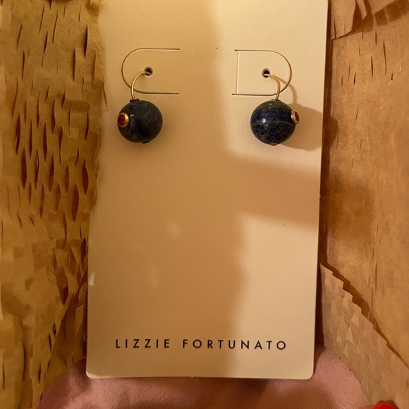 NWT Lizzie Fortunato Lapis Comet Earrings - Picture 4 of 6